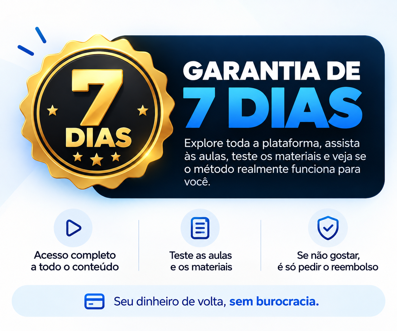 Selo de garantia de 7 dias